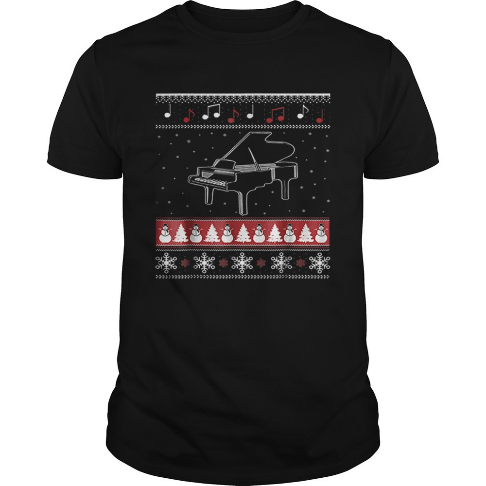 Piano Ugly Christmas Shirt